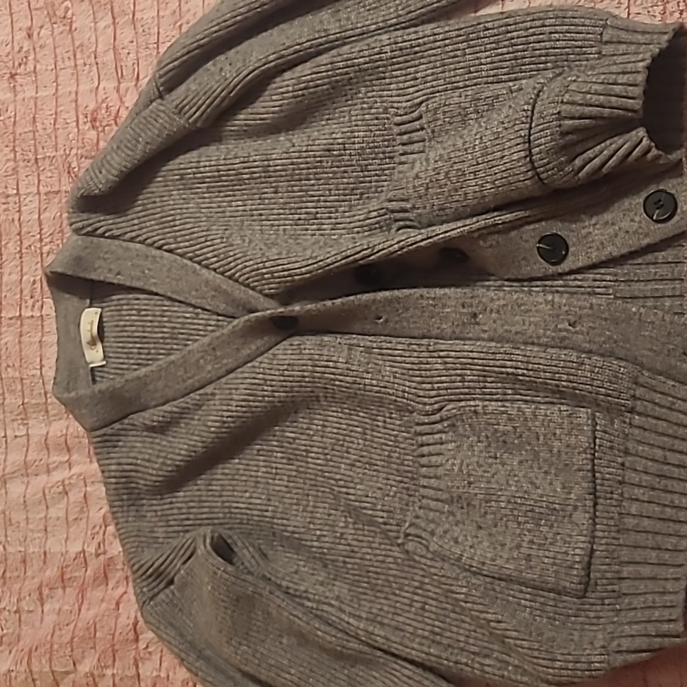 Gray cardigan